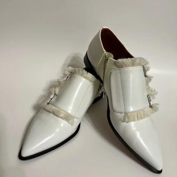 Acne Masca Double Monkstrap Fringe Oxfords Flats & Loafers